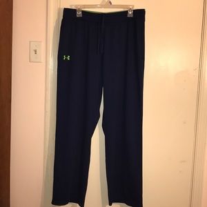 Men’s Under Armour dark blue track pants.